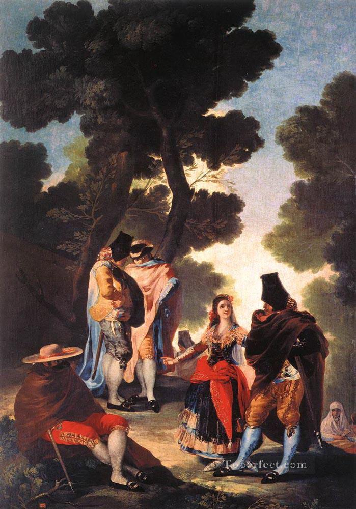 A Walk in Andalusia Romantic modern Francisco Goya Oil Paintings